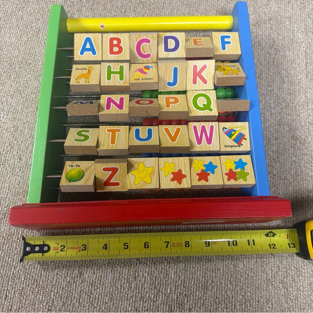Multicolor Alphabet Learning Abacus - Picture 7 of 12